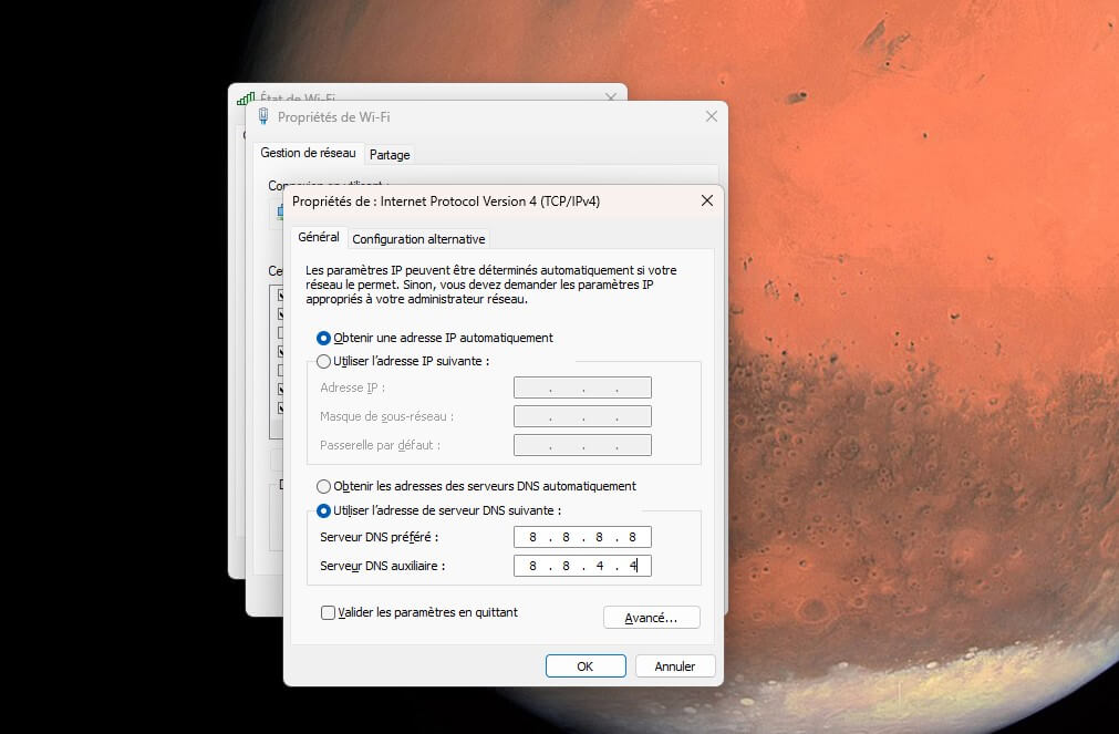 Modifier les serveurs DNS sous Windows pour corriger « Le serveur DNS ne répond pas »