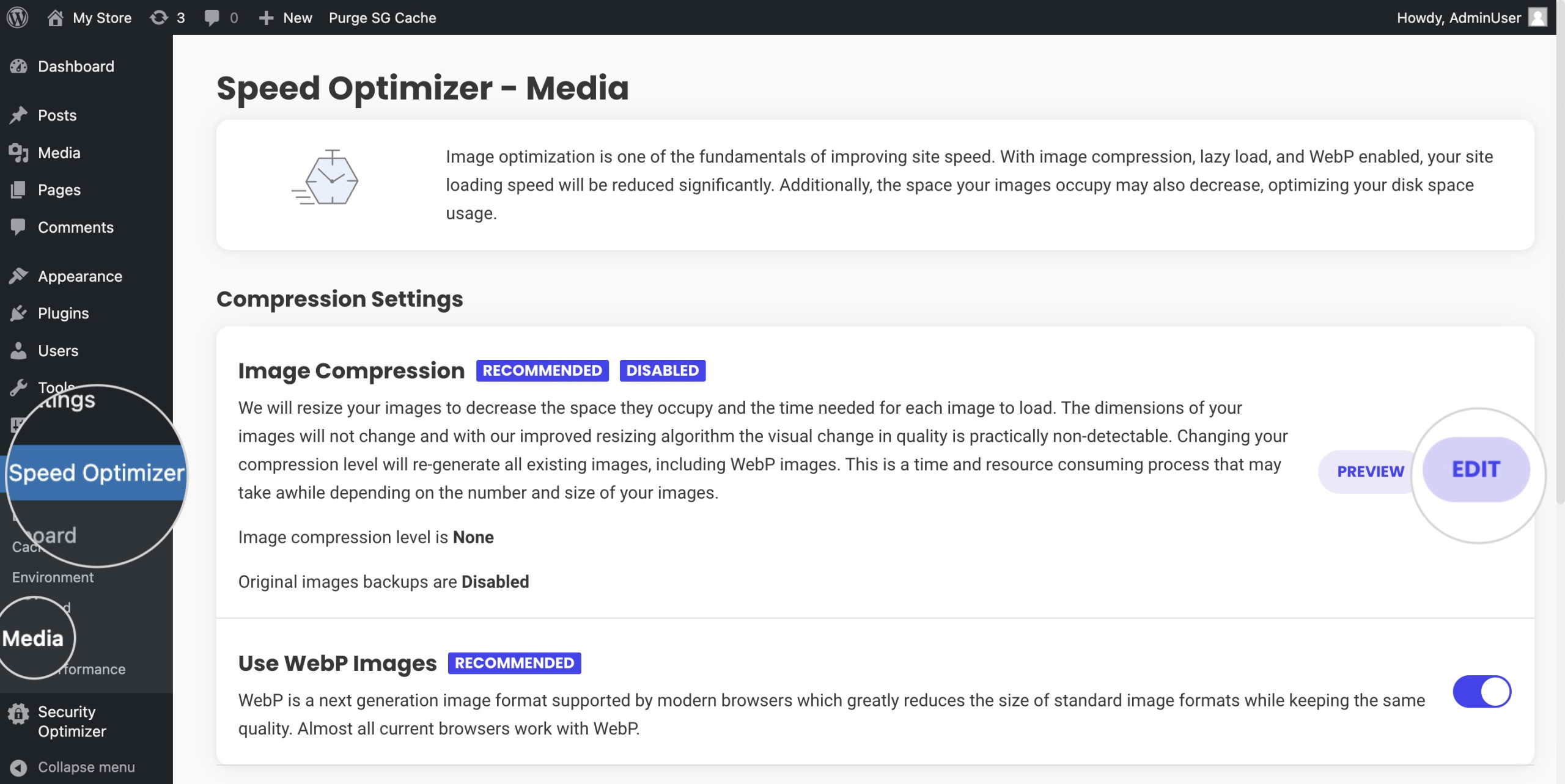 Compressez vos images avec le plugin Speed Optimizer