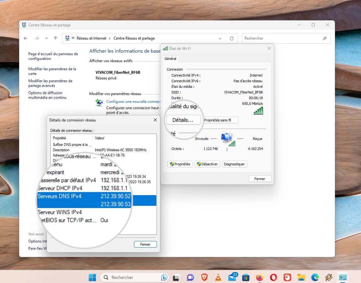 Comment trouver vos serveurs DNS sous Windows