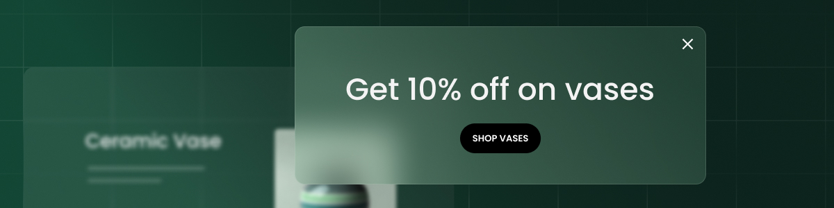 Représentation graphique des pop-ups de site web dans SiteGround Ecommerce.