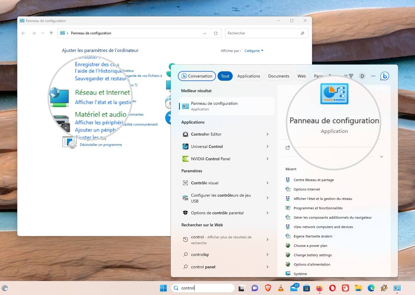 Paramètres Réseau et Internet sous Windows 