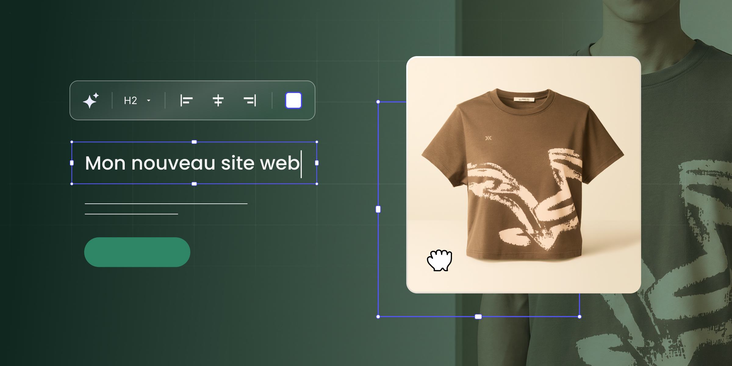 Image abstraite de la création d’un nouveau site web de commerce électronique