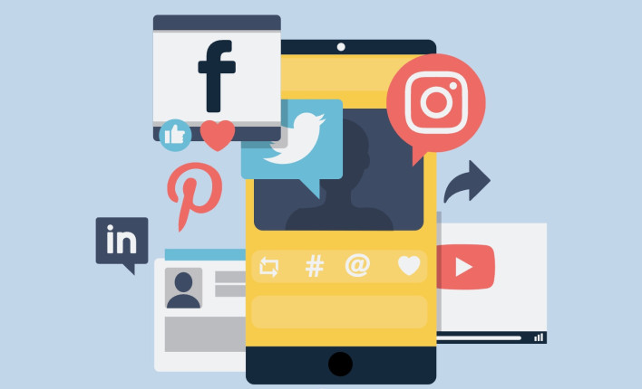 Capture d’écran d’icônes de réseaux sociaux