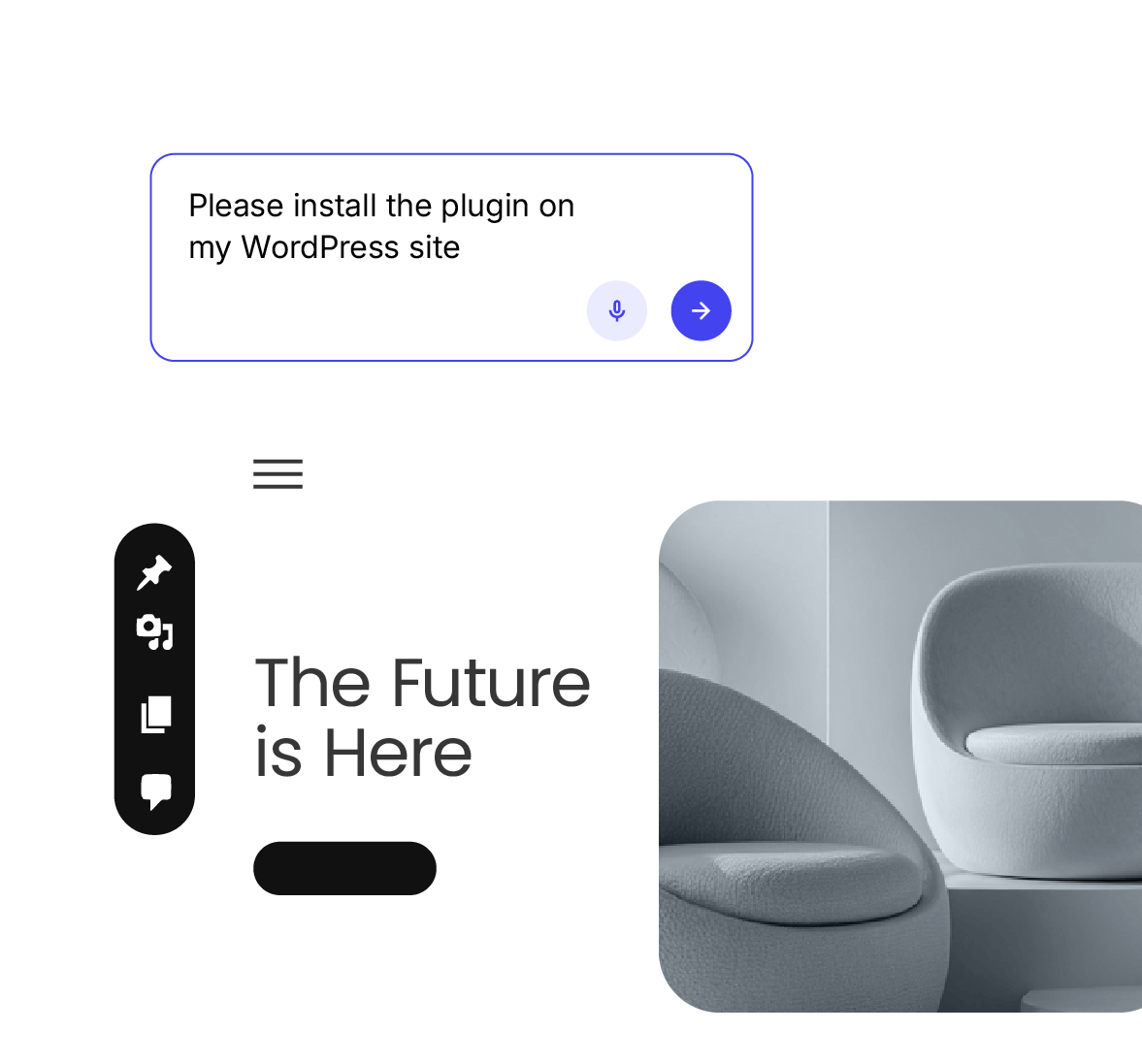 Manage your WordPress site simply by chatting with AI and let our built-in agent handle the heavy lifting.