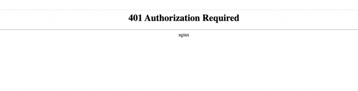 HTTP 401 Error Page